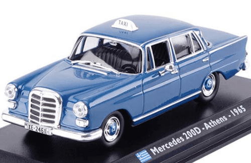 taxi collection panini mexico, mercedes 200d 1:43 athens