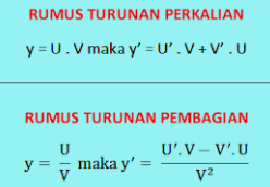 Rumus turunan - Kalkulus