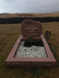 Pálína Georgsdóttir's grave at Budir.  Photo by Karin Salvalaggio