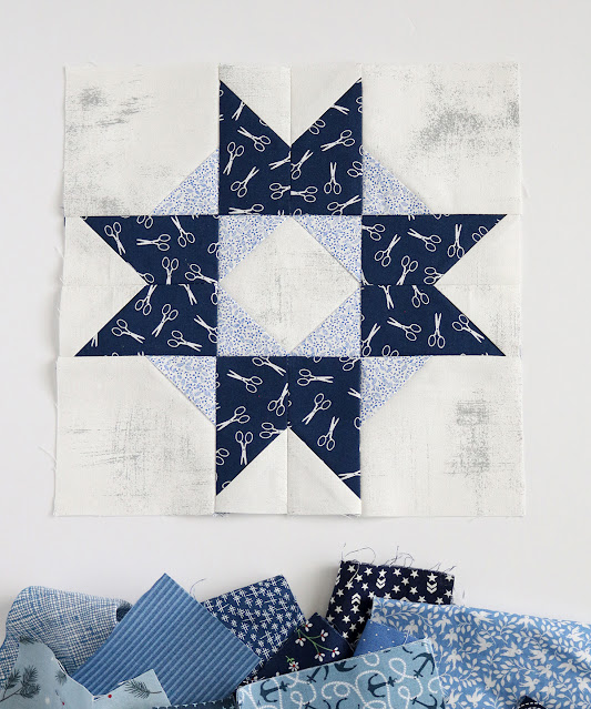 Sewcialites quilt along free quilt block pattern found on A Bright Corner quilt blog