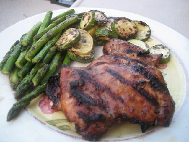 Soy Marinated Grilled Chicken Thighs