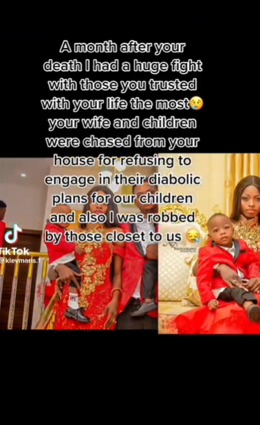 Young widow shares her sad experience with her late husband's family after his death (video)