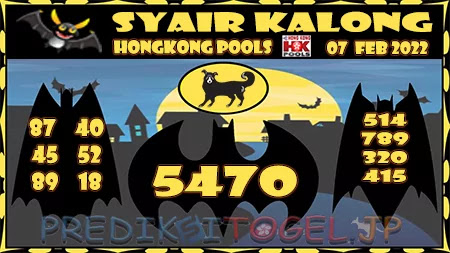 Syair Kalong HK Malam Ini 07-02-2022