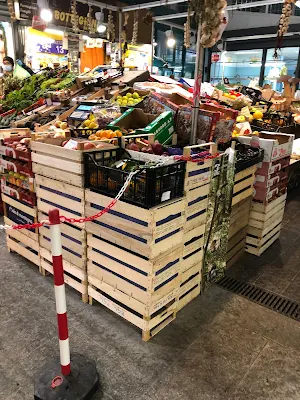 Mercato Centrale Firenze野菜売り場