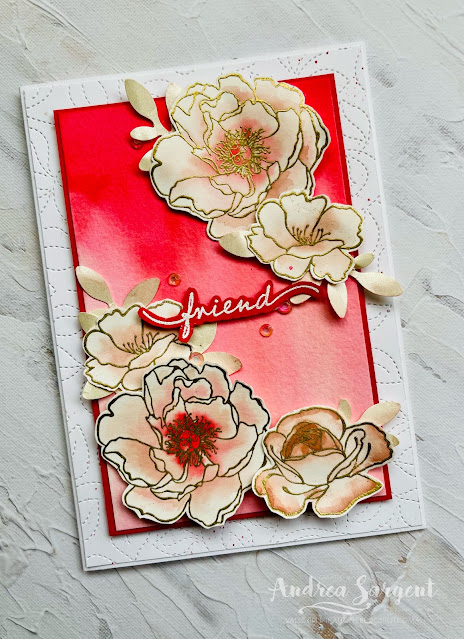 Show a friend that you care with a personally created card using the delightful Happiness Abounds roses.
