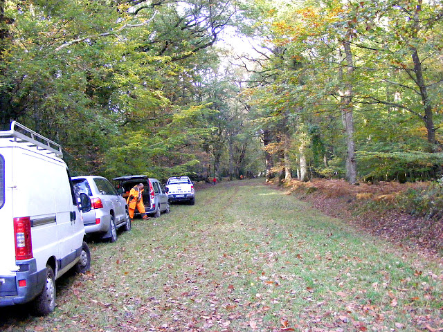 Hunt meeting in a forest, Indre et Loire, France. Photo by Loire Valley Time Travel.