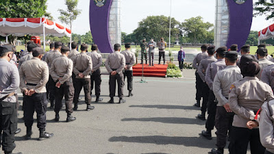 Sambut Nataru 2021, Purworejo Adakan Apel Gelar Pasukan