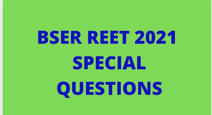  Rajasthan REET 26 November 2021 Special Question