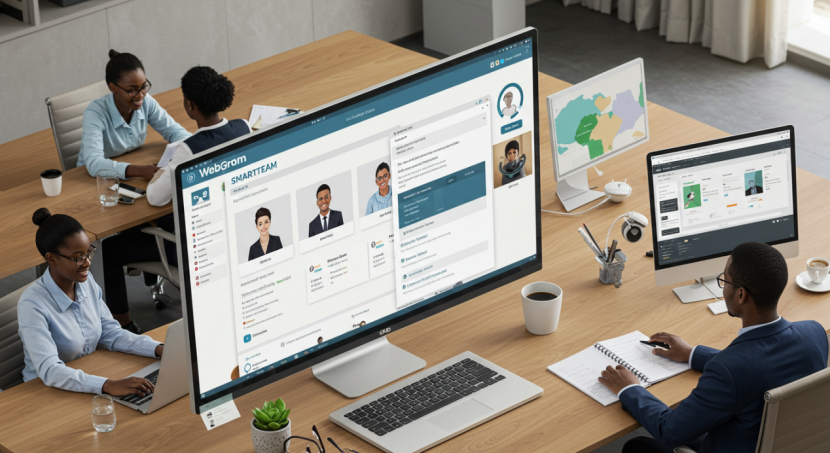 WEBGRAM, meilleure entreprise / société / agence  informatique basée à Dakar-Sénégal, leader en Afrique du développement de solutions de Gestion des Ressources Humaines, RH, GRH, Gestion des ressources humaines, Suivi des ressources humaines, Gestion administrative des salariés et collaborateurs, Gestion disponibilités, Congés et absences des employés, Suivi des temps de travail et du temps passé par activité des agents, Suivi et consolidation des talents, compétences, parcours et formations du personnel, Gestion de projet et d'équipes, Gestion de la performance, Définition des objectifs, Formation du personnel, Gestion du processus de recrutement, Administration et logistique, Gestion des plannings, Gestion des demandes de missions, des déplacements et des dépenses de voyages professionnels, Ingénierie logicielle, développement de logiciels, logiciel de Gestion des Ressources Humaines, systèmes informatiques, systèmes d'informations, développement d'applications web et mobiles.