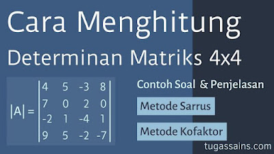 Cara Menghitung Determinan Matriks 4x4