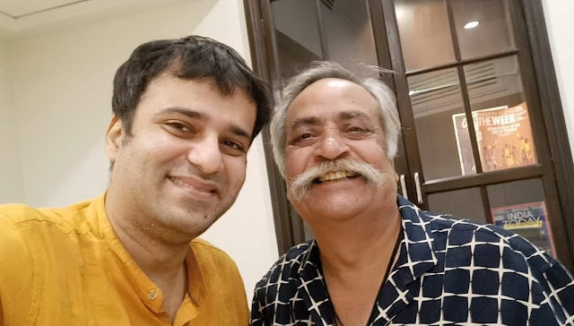 Murtaza Ali Khan with the noted Indian ad guru Piyush Pandey