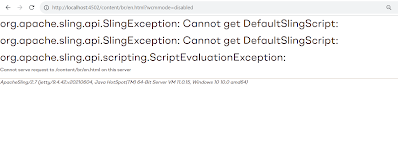 org.apache.sling.api.SlingException: Cannot get DefaultSlingScript: org.apache.sling.api.scripting.ScriptEvaluationException