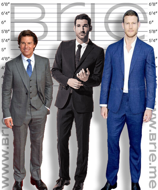 Tom Ellis height comparison with Tom Cruise and Tom Hopper