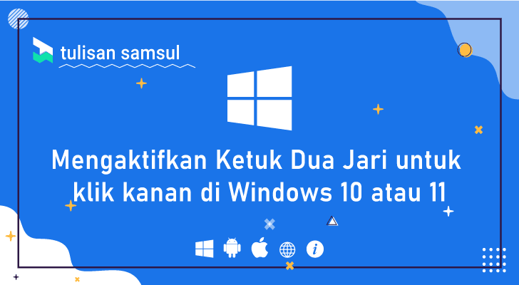 Cara mengaktifkan Ketuk Dua Jari untuk klik kanan di Windows 10 atau 11