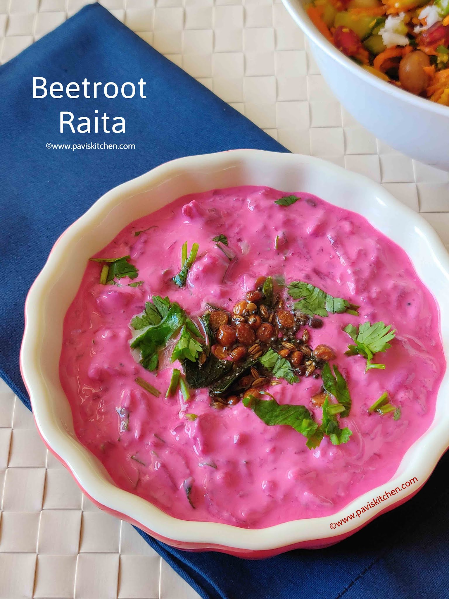 Beetroot raita recipe | Beetroot pachadi recipe | Indian yogurt side dish
