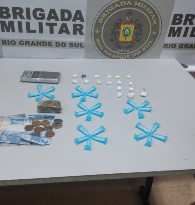 Brigadianos do 17º BPM realizam prisão por tráfico de drogas em Gravataí