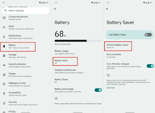 Enable Extreme Battery Saver Mode on Google Pixel