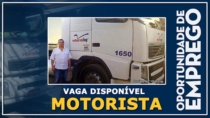 Transportadora VitoriaLog abre vagas para motorista carreteiro