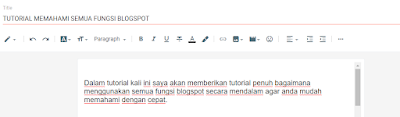 BAGAIMANA MENULIS KONTEN DI BLOGSPOT DAN FITUR YANG PENTING