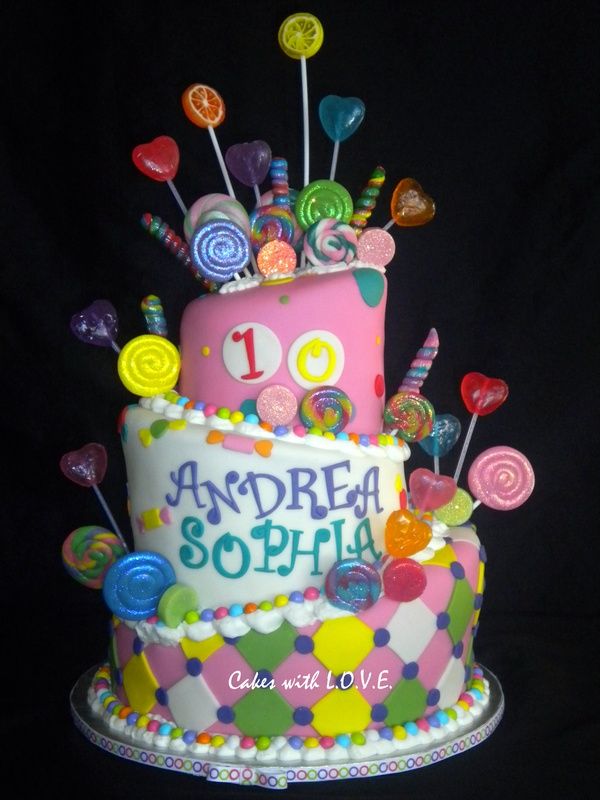 candyland theme cake