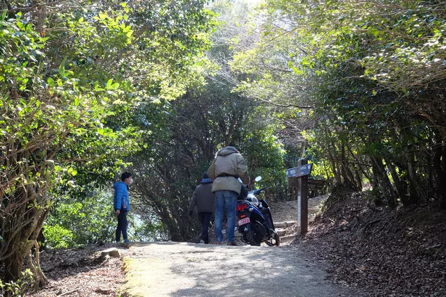 バイクで来ている人が！？