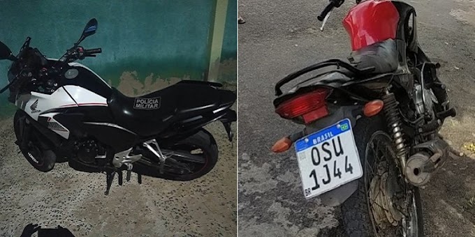 Polícia Militar recupera motos com queixa de roubo/furto em Juazeiro e Porteiras