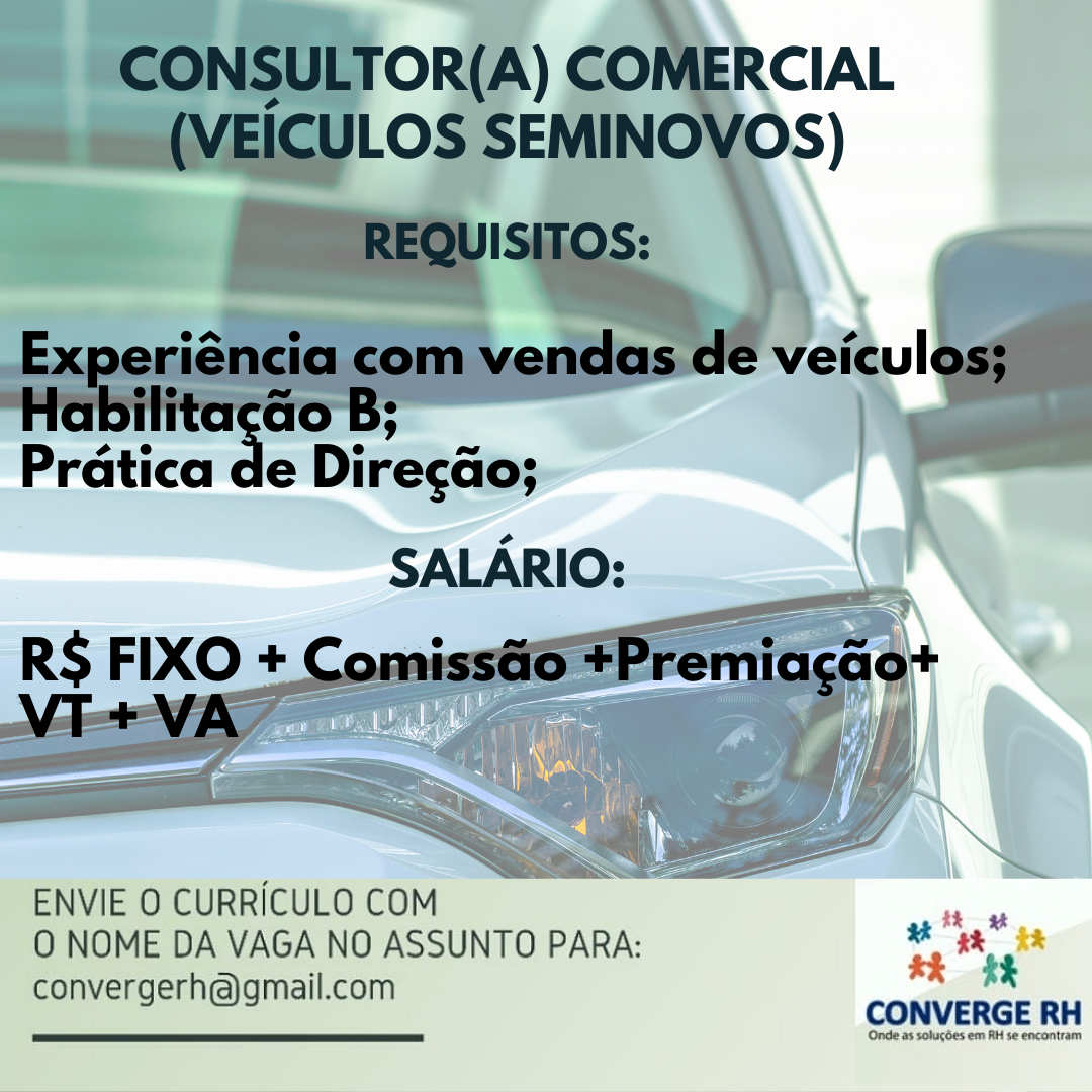 CONSULTOR(A) COMERCIAL