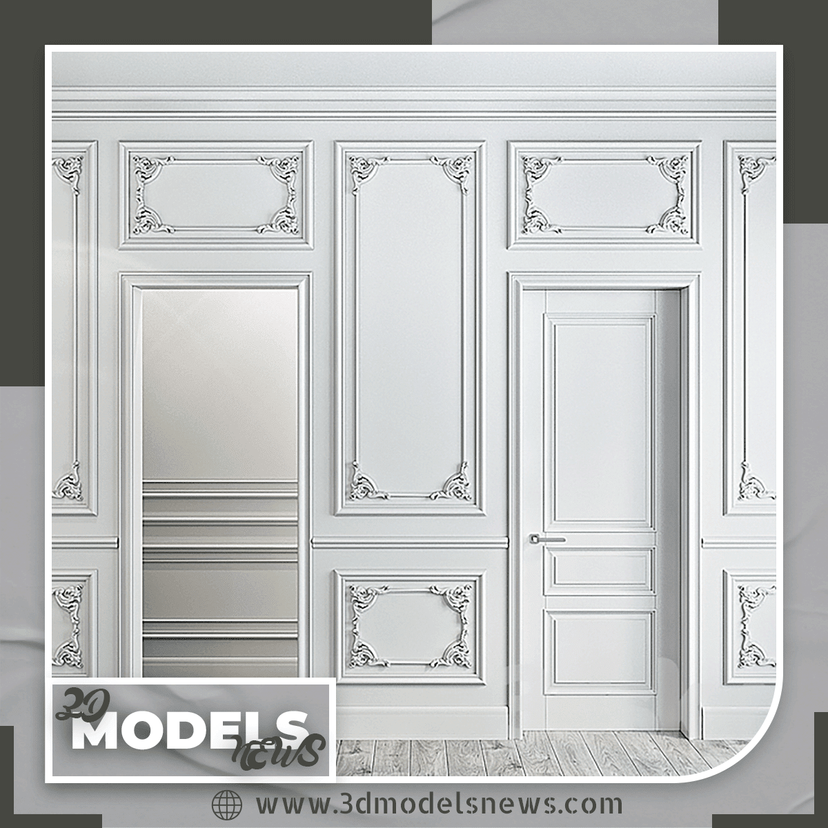 Stucco molding for walls 1