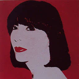 Andy Warhol's painting captured Mandelli's trademark look