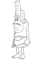 Chef- Trolls coloring page