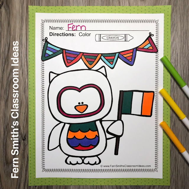 Click Here to Download the Newly Updated St. Patrick's Day Coloring Book Pages and St. Patrick's Day Craftivity!