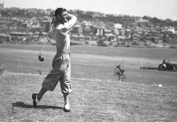 Australian golfer Norman Von Nida photographed in 1934