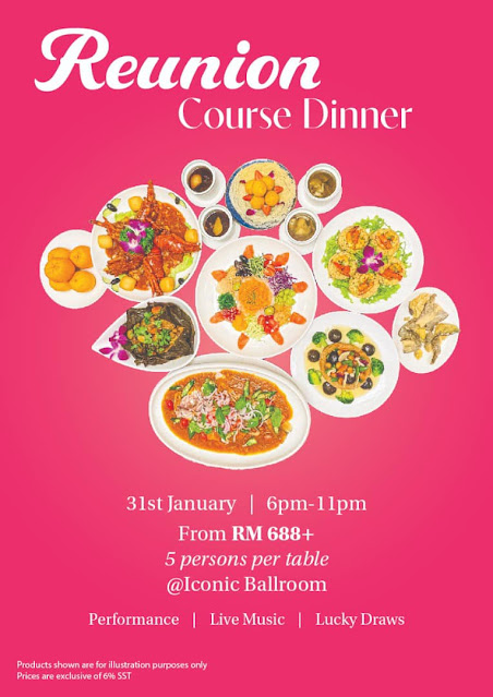 Iconic Hotel Penang Chinese New Year Reunion Course Dinner Package 2022