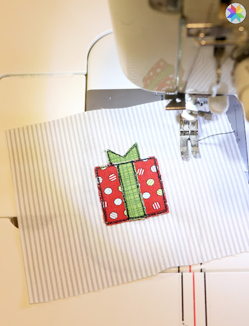 Sketch Stitched Christmas Ornaments, a tutorial by A Bright Corner quilt blog