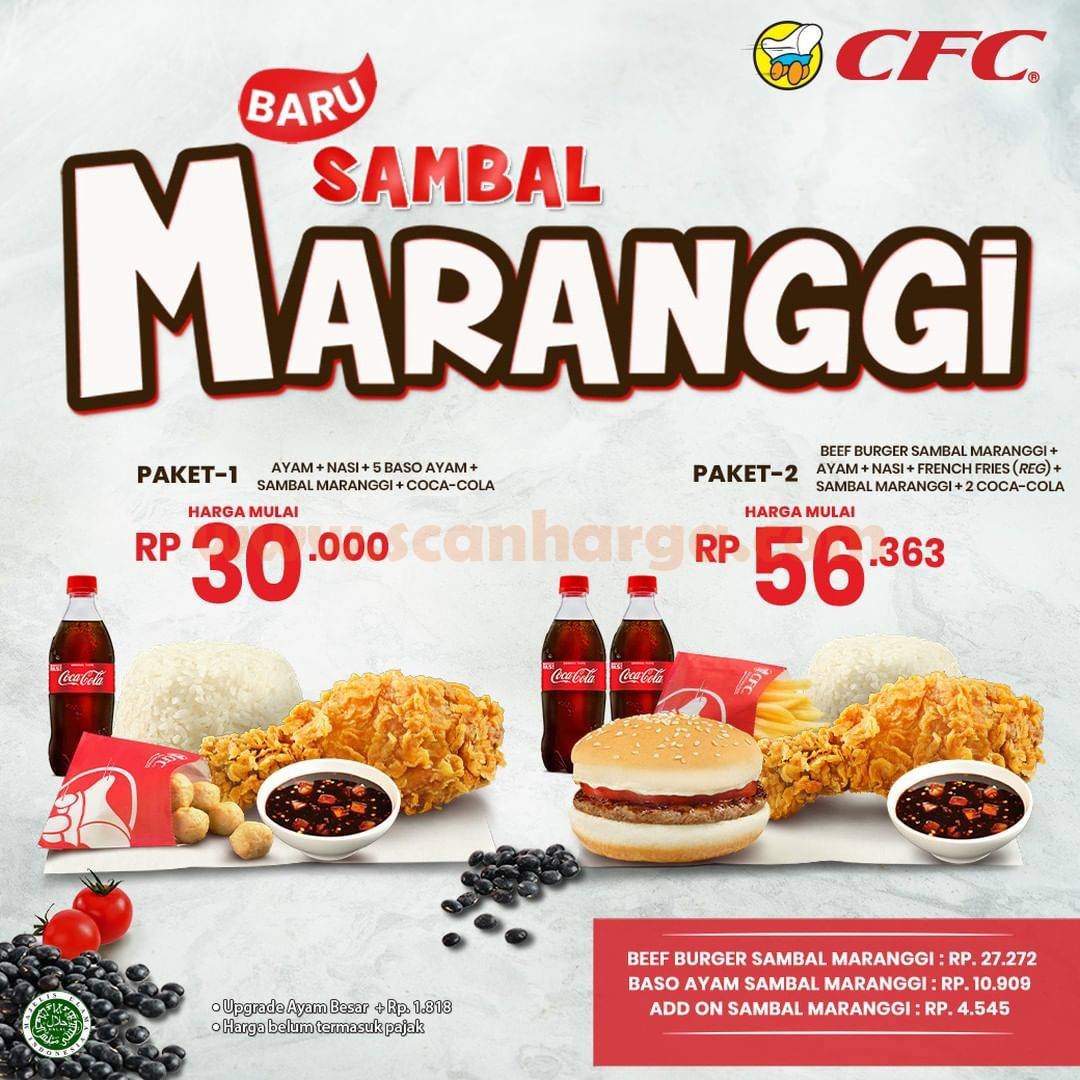 CFC SAMBAL MARANGGI – Harga mulai Rp. 30.000 per paket