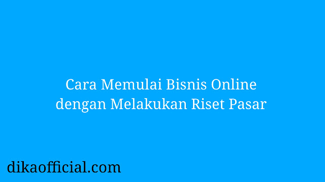 Cara Memulai Bisnis Online