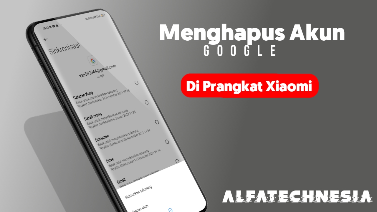 cara mudah menghapus akun Google di perangkat Xiaomi