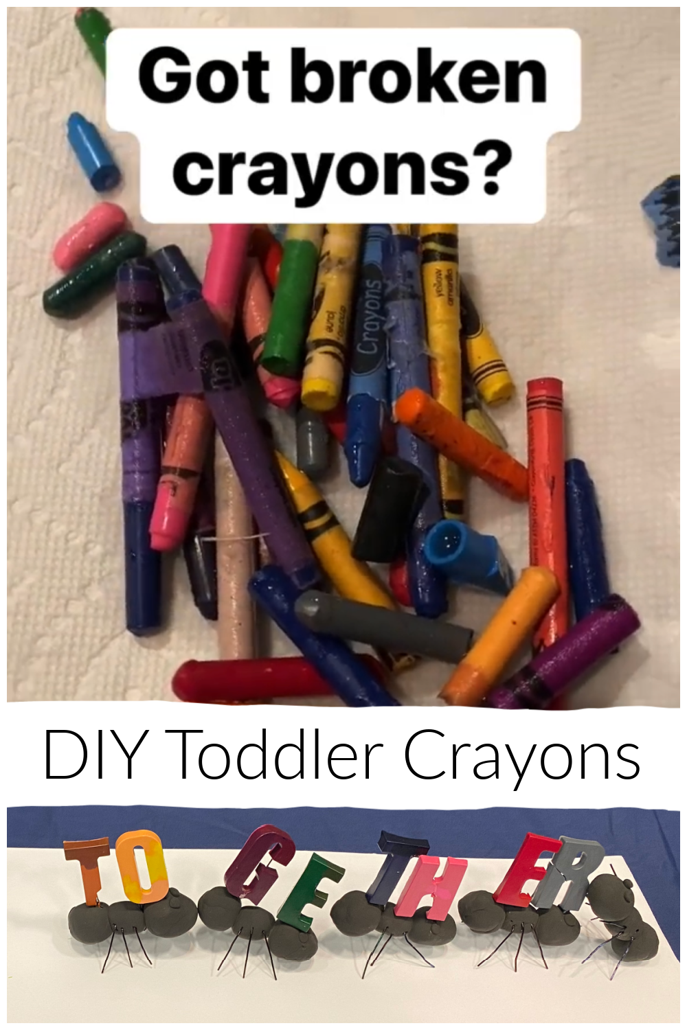 DIY Letter Tie Dye Crayons {Fun Gift Idea}