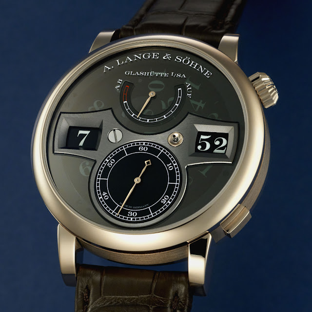 A. Lange & Sohne Zeitwerk Lumen 18K Honeygold Watch Replica