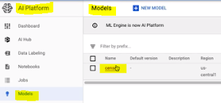 Deploy a model for prediction, setting variables in the process