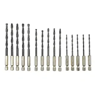 High-speed twist drill bit drilling rates reduce heat generation and bit wear, ensures continual sharpness and durability, hex shank hown - store
