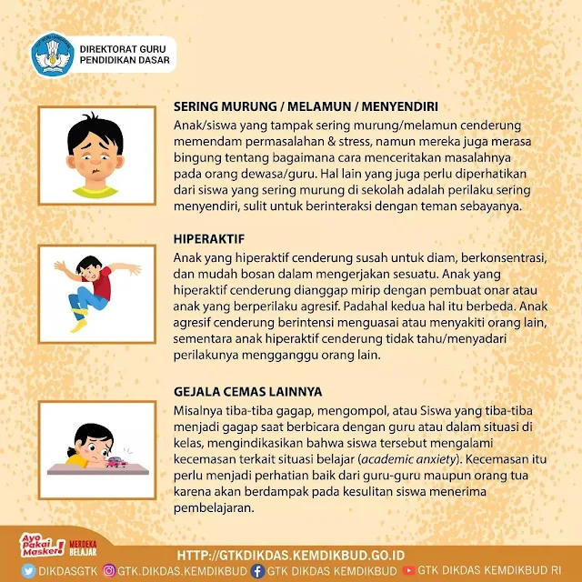 Ciri siswa bermasalah yang perlu diwaspadai guru