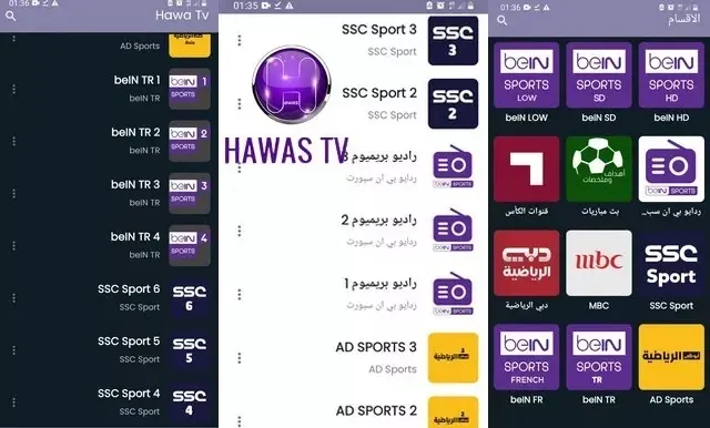 تحميل تطبيق حوا تيفي Hawa TV لمشاهدة القنوات الرياضية مجانا