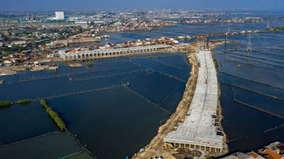 Tol RI Tenggelam Bersama Pemukiman Warga Bak `Negeri Atlantis`