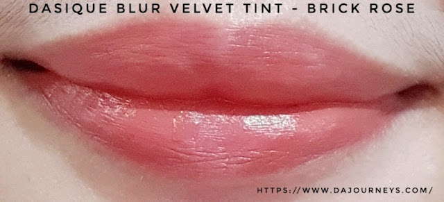 Review Dasique Blur Velvet Tint #5. Brick Rose