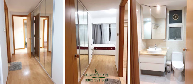 Căn hộ cho thuê Saigon Pearl 85m2 tòa Ruby 2 có sẵn nội thất nhà đẹp