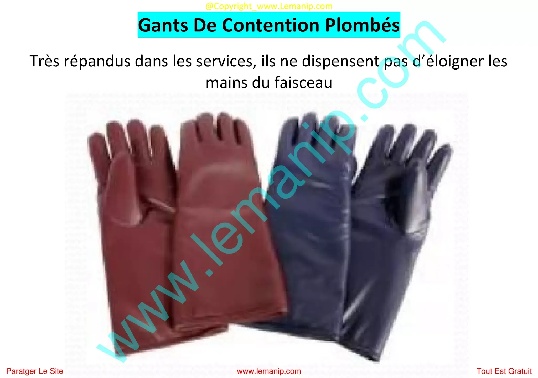 Gants De Contention Plombés