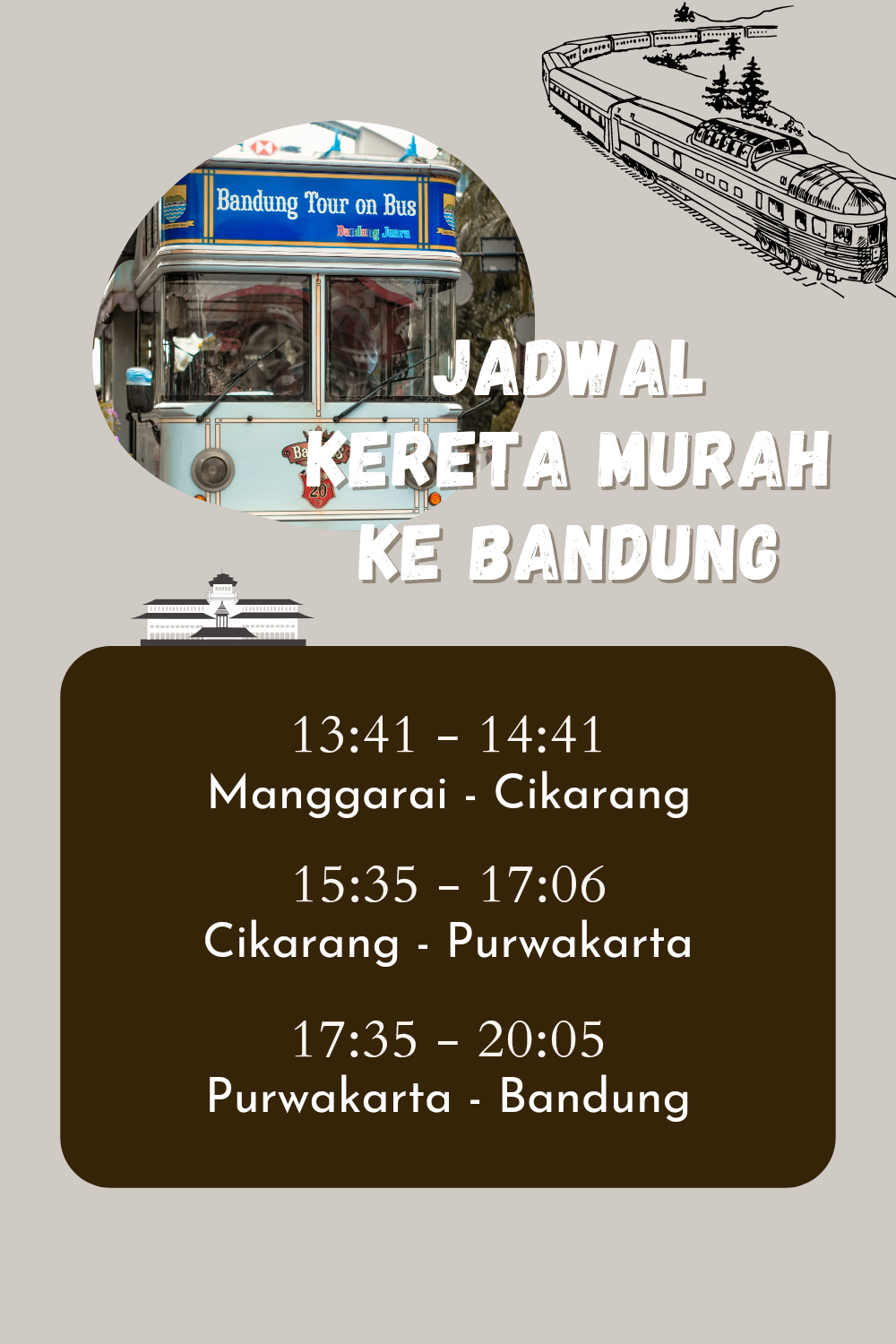 jadwal kereta lokal murah ke bandung dari stasiun manggarai