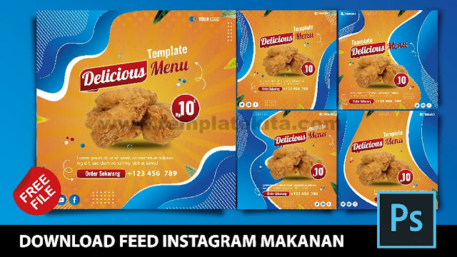 Download Feed Instagram Makanan Coreldraw Dan Photoshop