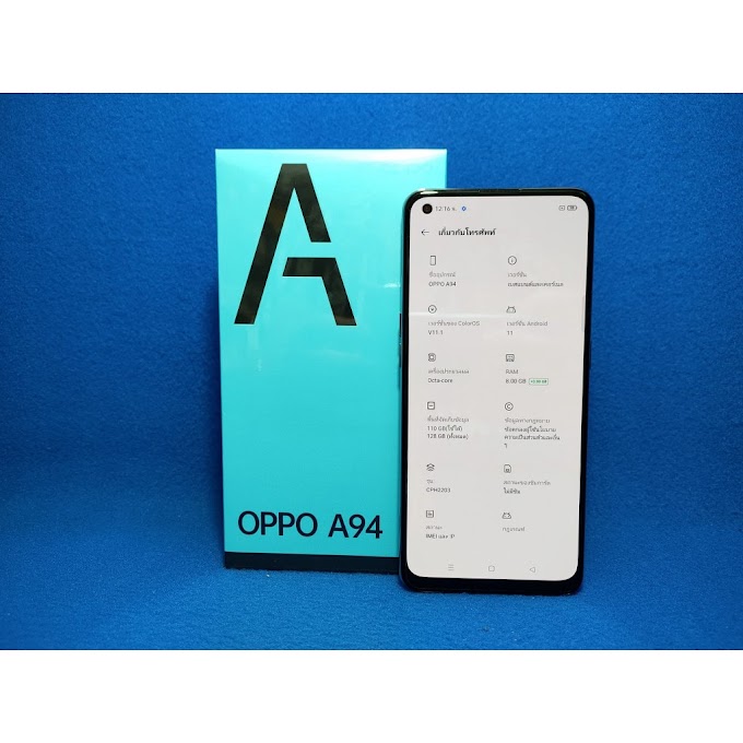 [ pornchaisawikarn ] ขาย OPPO A94 128GB สีเงิน ของใหม่